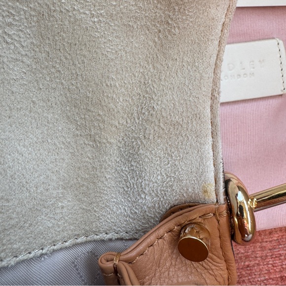 Radley London Racing Mini Leather Shoulder Bag Light Brown Leather Chain Strap - Picture 8 of 8